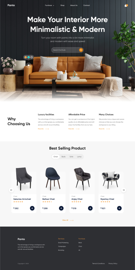 Сайт магазин мебели